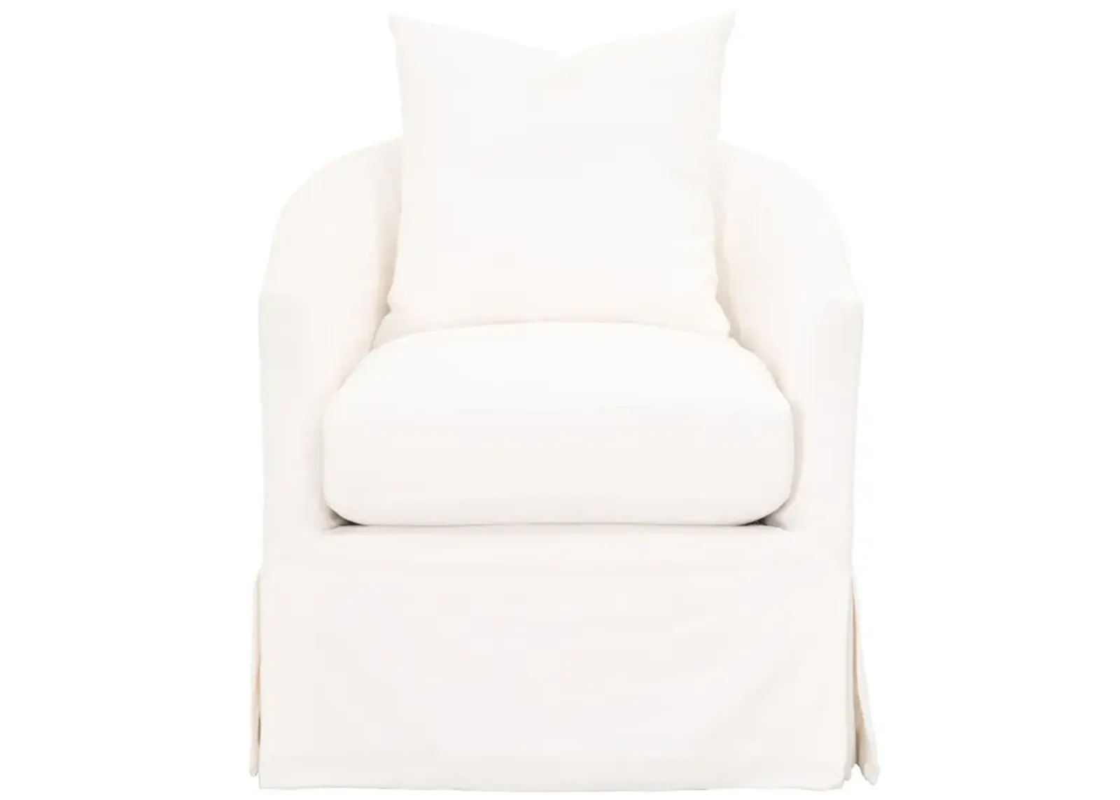 Slipcover Swivel Club Chair