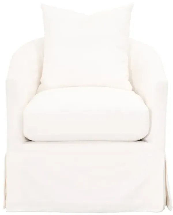 Slipcover Swivel Club Chair