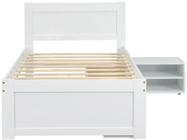 Merax Clasic Platform Bed with Drawer