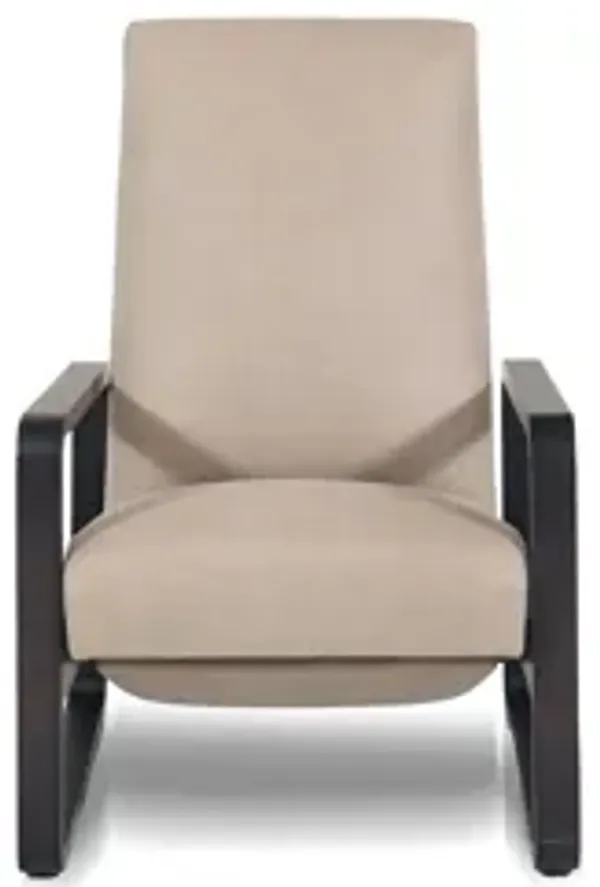 Dove Taupe 27" Recliner with Wood Arm