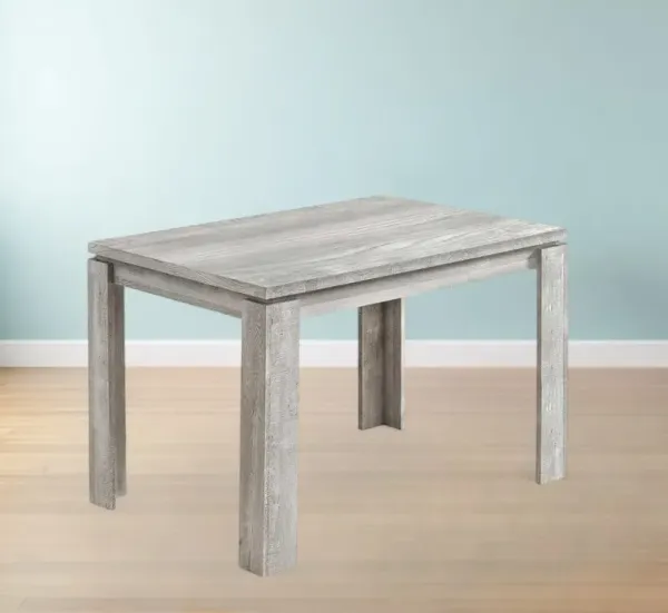Contemporary Solid Wood Table for Dining Room or Kitchen Setup