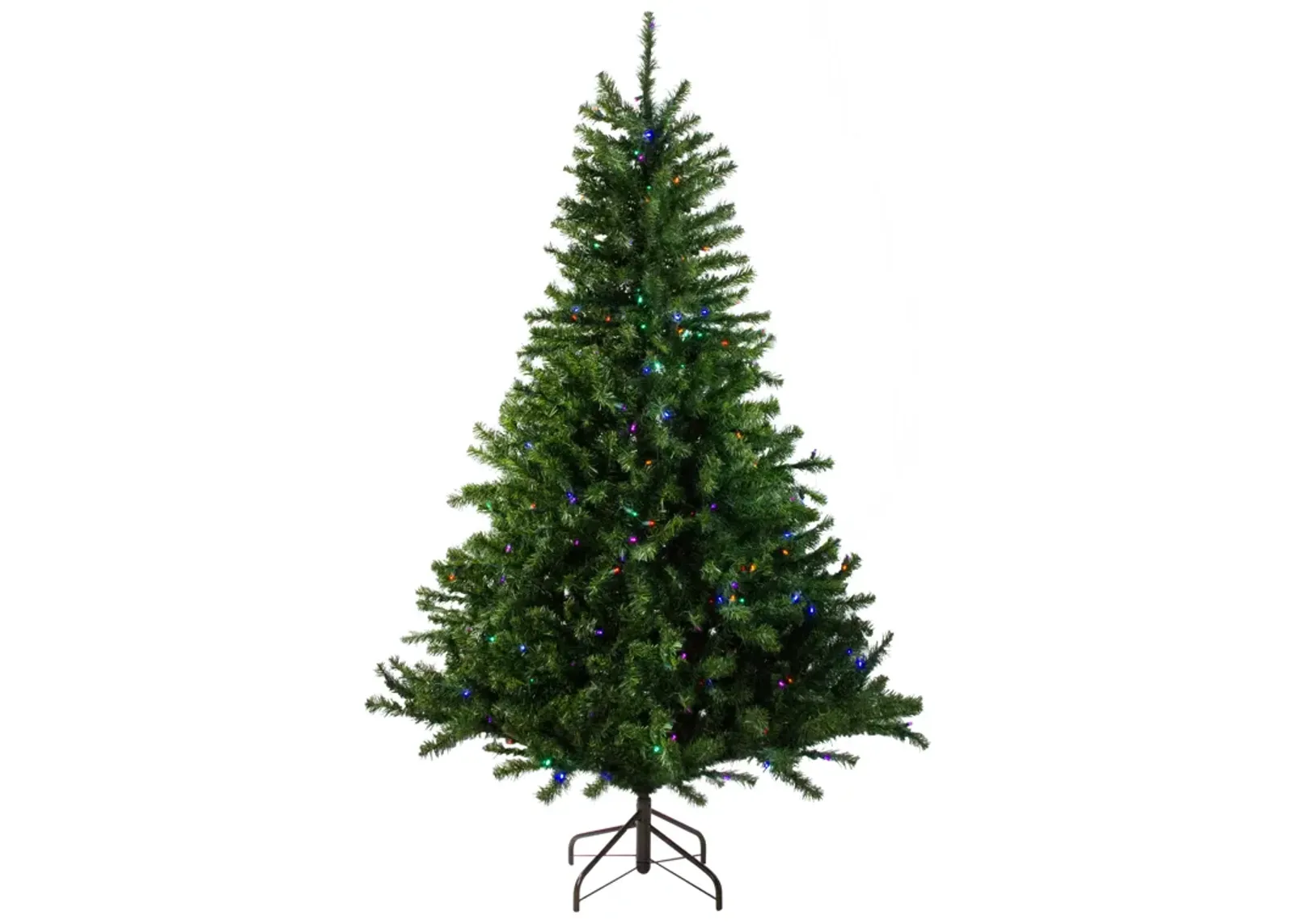 6' Pre-Lit LED Canadian Pine Artificial Christmas Tree - Multi Lights