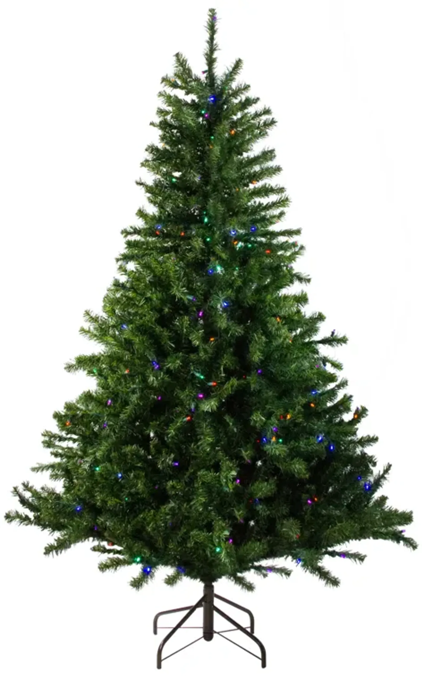 6' Pre-Lit LED Canadian Pine Artificial Christmas Tree - Multi Lights