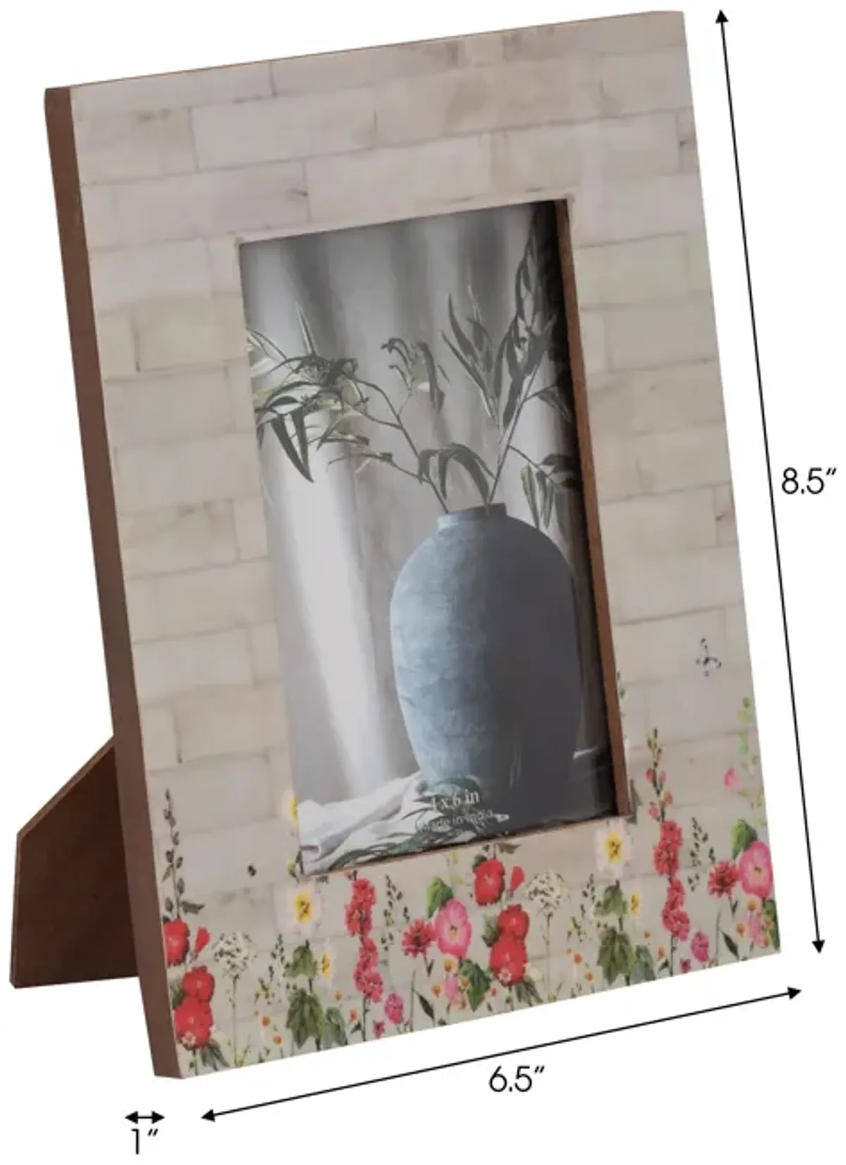 4"x6" Pink Flower Photo Frame