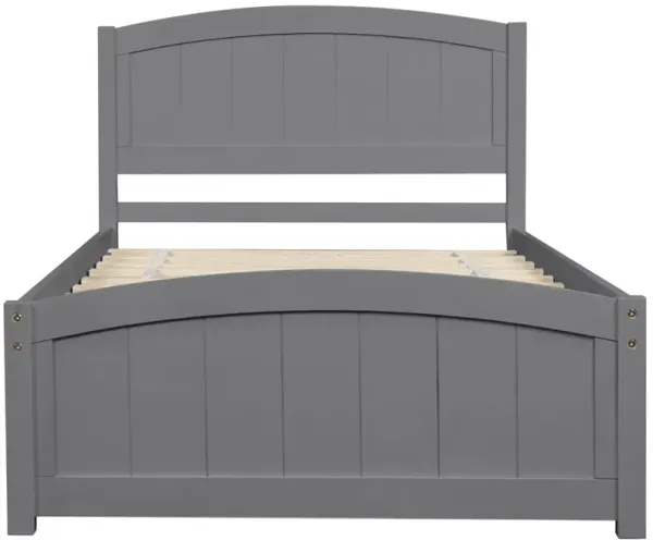 Platform Bed with Headboard, Footboard & Slat Support Sturdy & Stylish Bed Frame for Kids, Teens & Adults