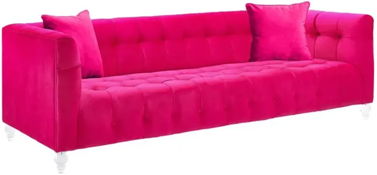 Belen Kox Luxe Pink Velvet Sofa, Belen Kox