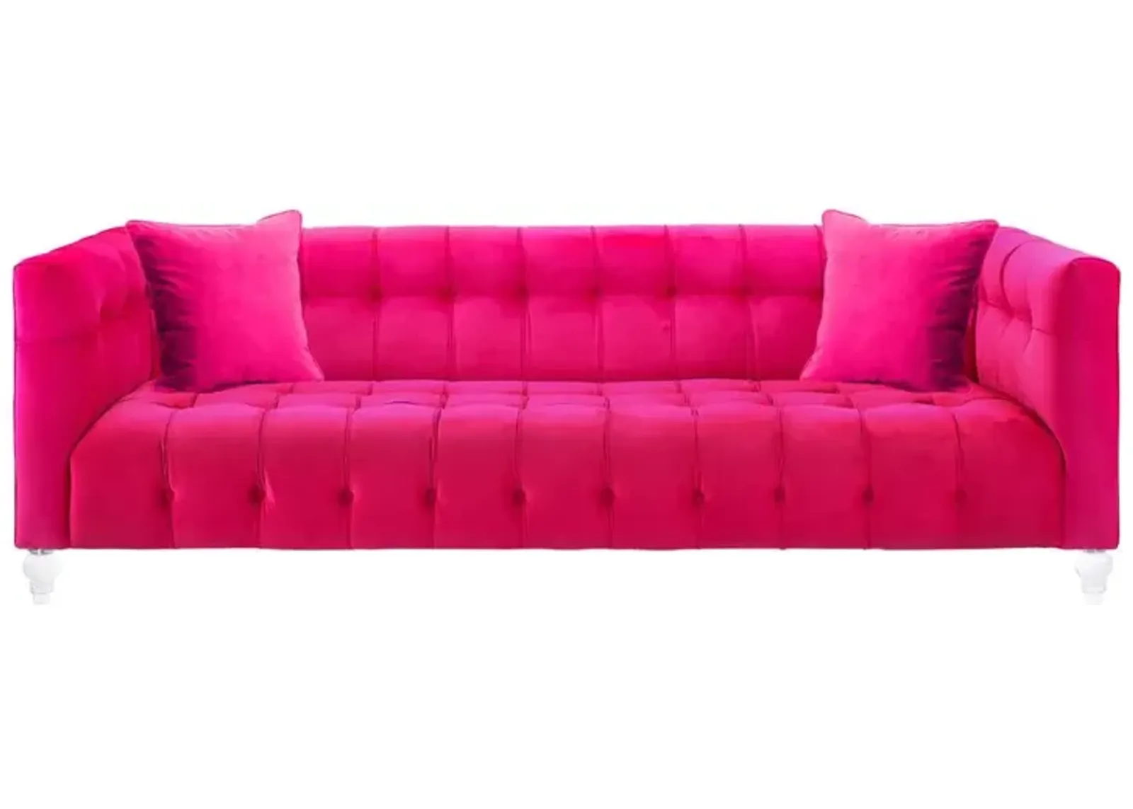 Belen Kox Luxe Pink Velvet Sofa, Belen Kox