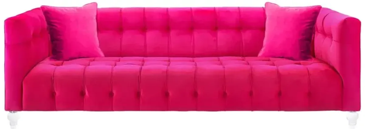 Belen Kox Luxe Pink Velvet Sofa, Belen Kox