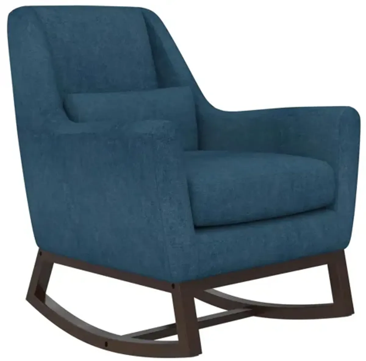 Sophie Mid-Century Rocker with Lumbar Pillow