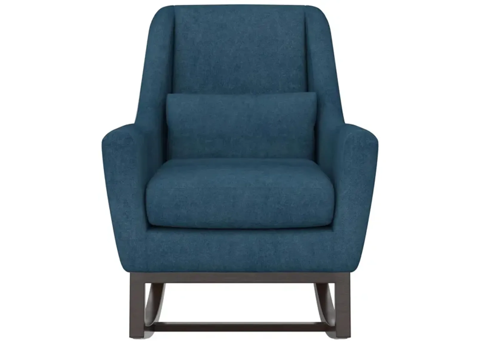 Sophie Mid-Century Rocker with Lumbar Pillow