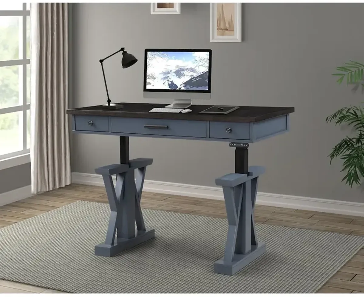 Parker House Furniture Parker House Americana Modern - Denim 56 In. Power Lift Desk