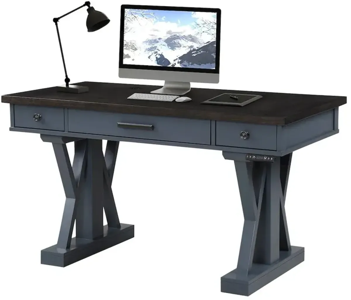 Parker House Furniture Parker House Americana Modern - Denim 56 In. Power Lift Desk