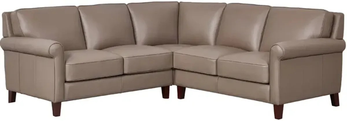 Laguna Top Grain Leather Symmetrical Sectional