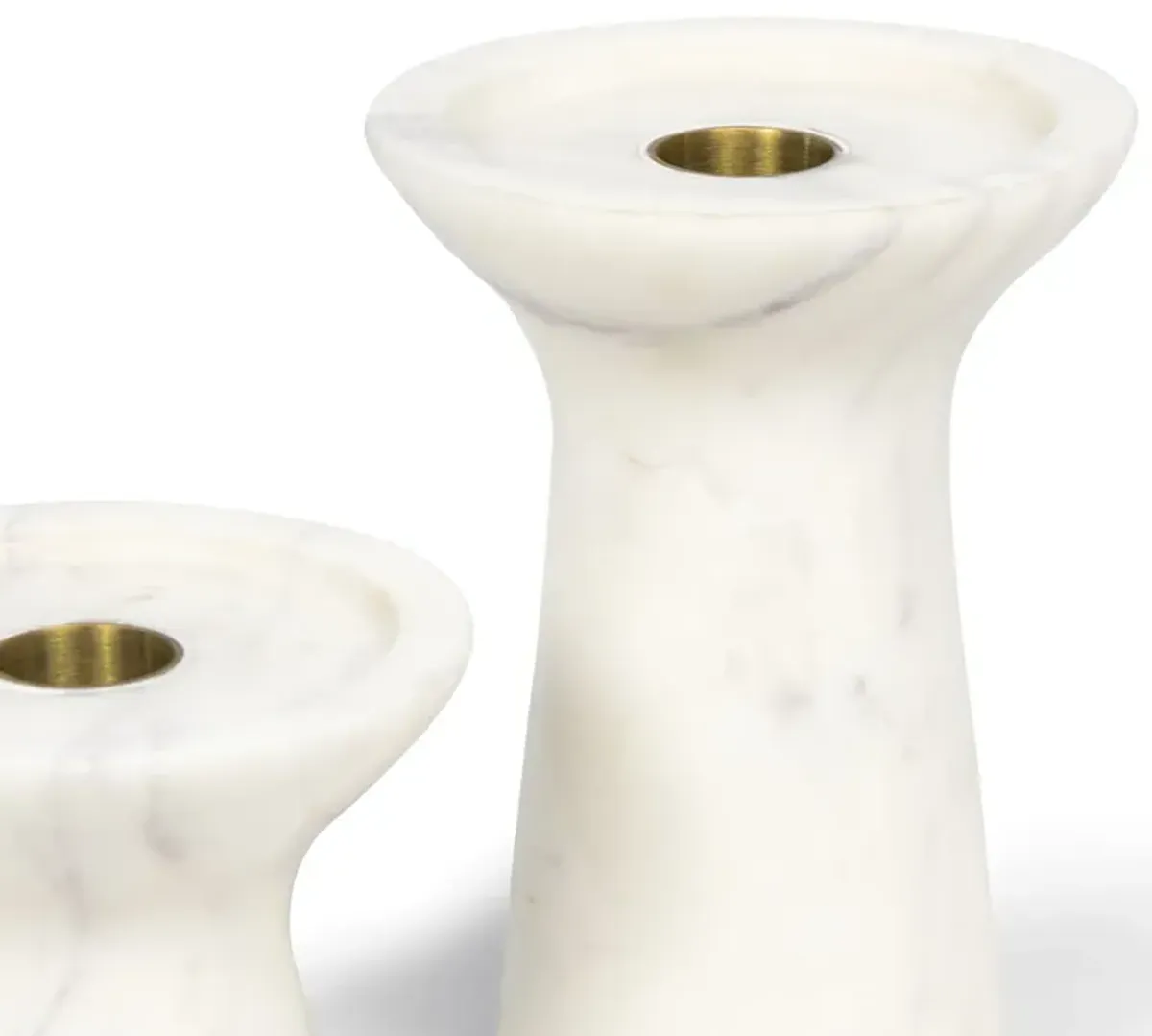 Klein Marble Candle Holder Set