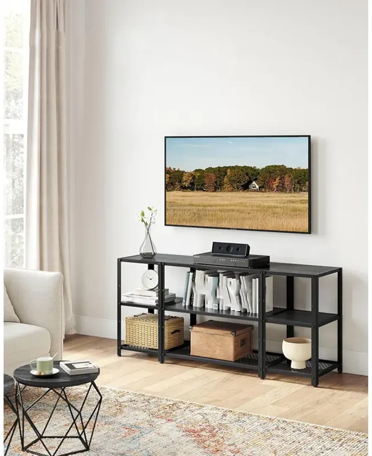 TV Stand for 65-Inch TVs – Modern Entertainment Center with Storage and Stylish Design