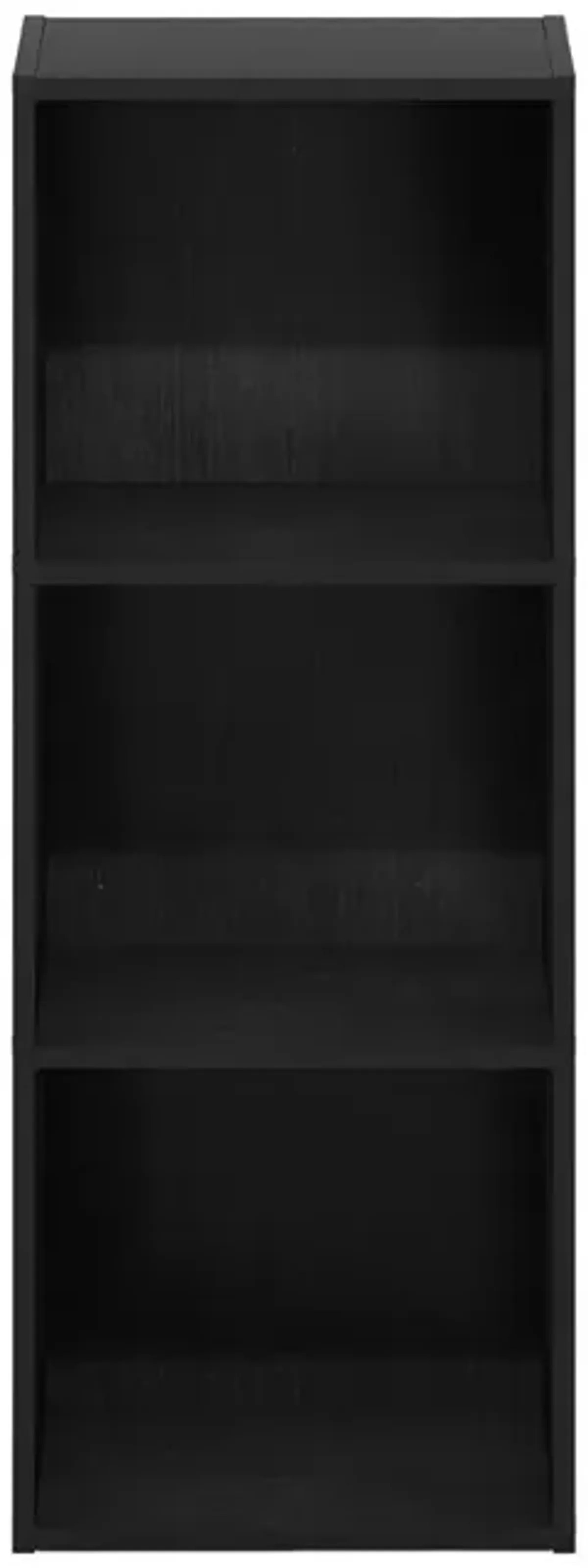 Furinno Pasir 3-Tier No Tool Assembly Open Shelf Bookcase, Blackwood