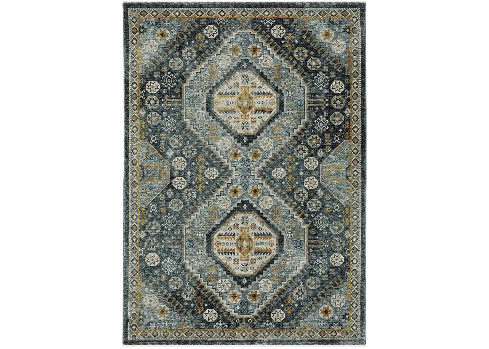 Aberdeen 3'3" x 5' Blue Rug