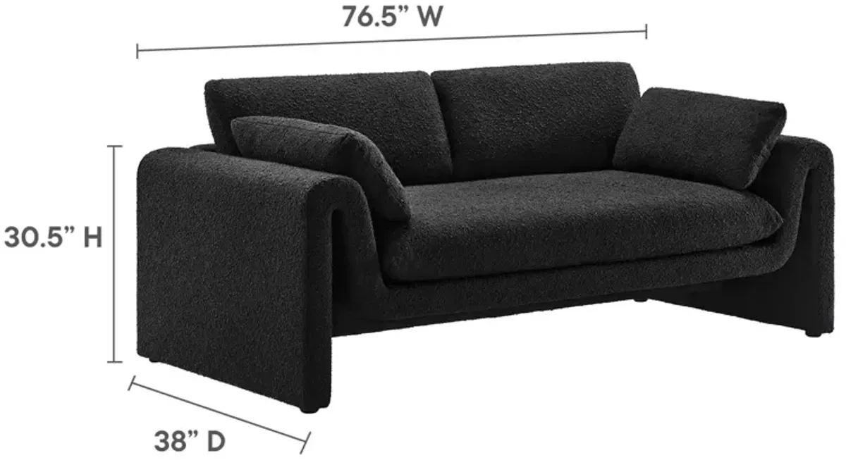 Waverly Boucle Fabric Sofa