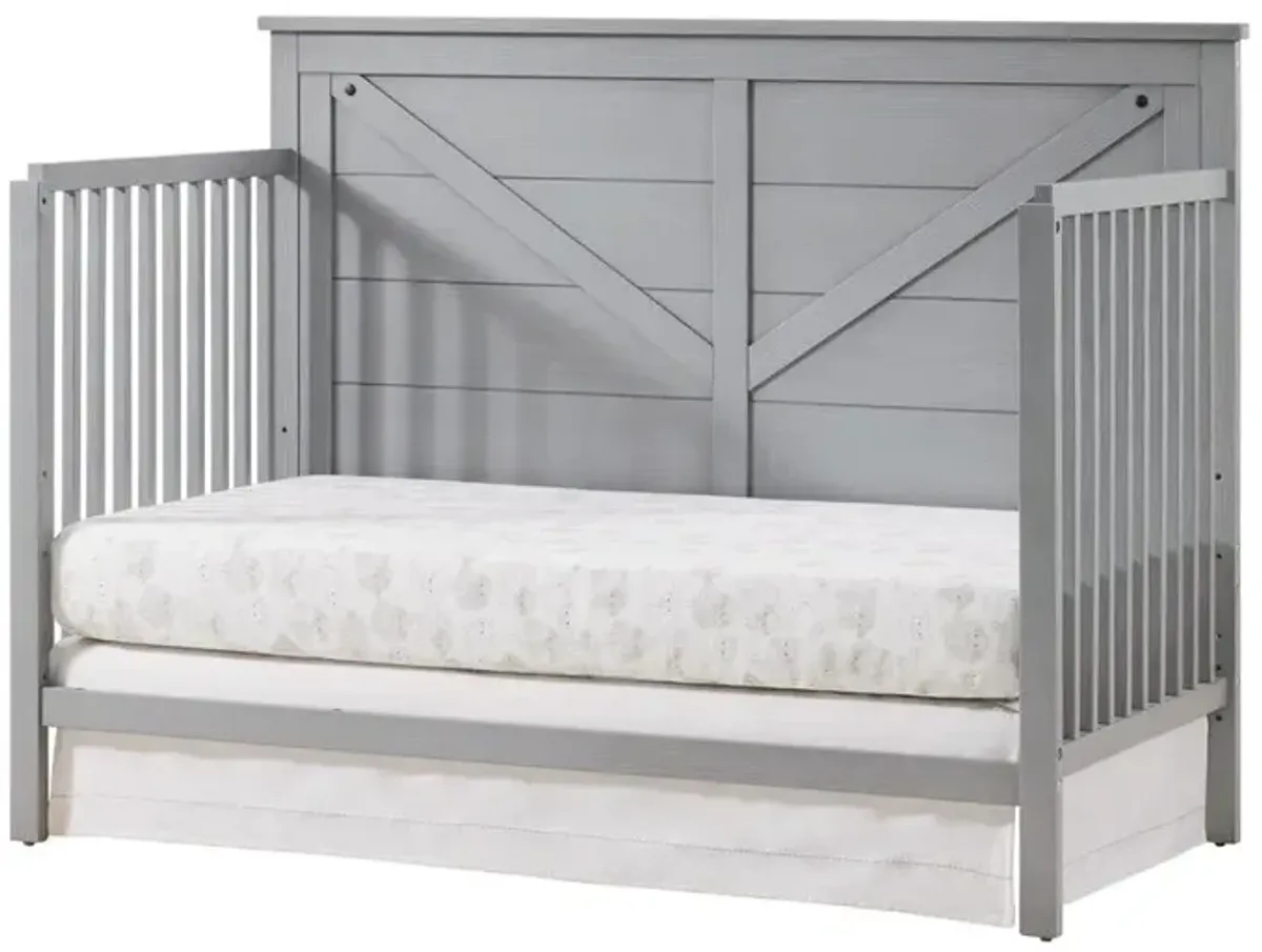 Oxford Baby Montauk 4 In 1 Crib Farmhouse Gray