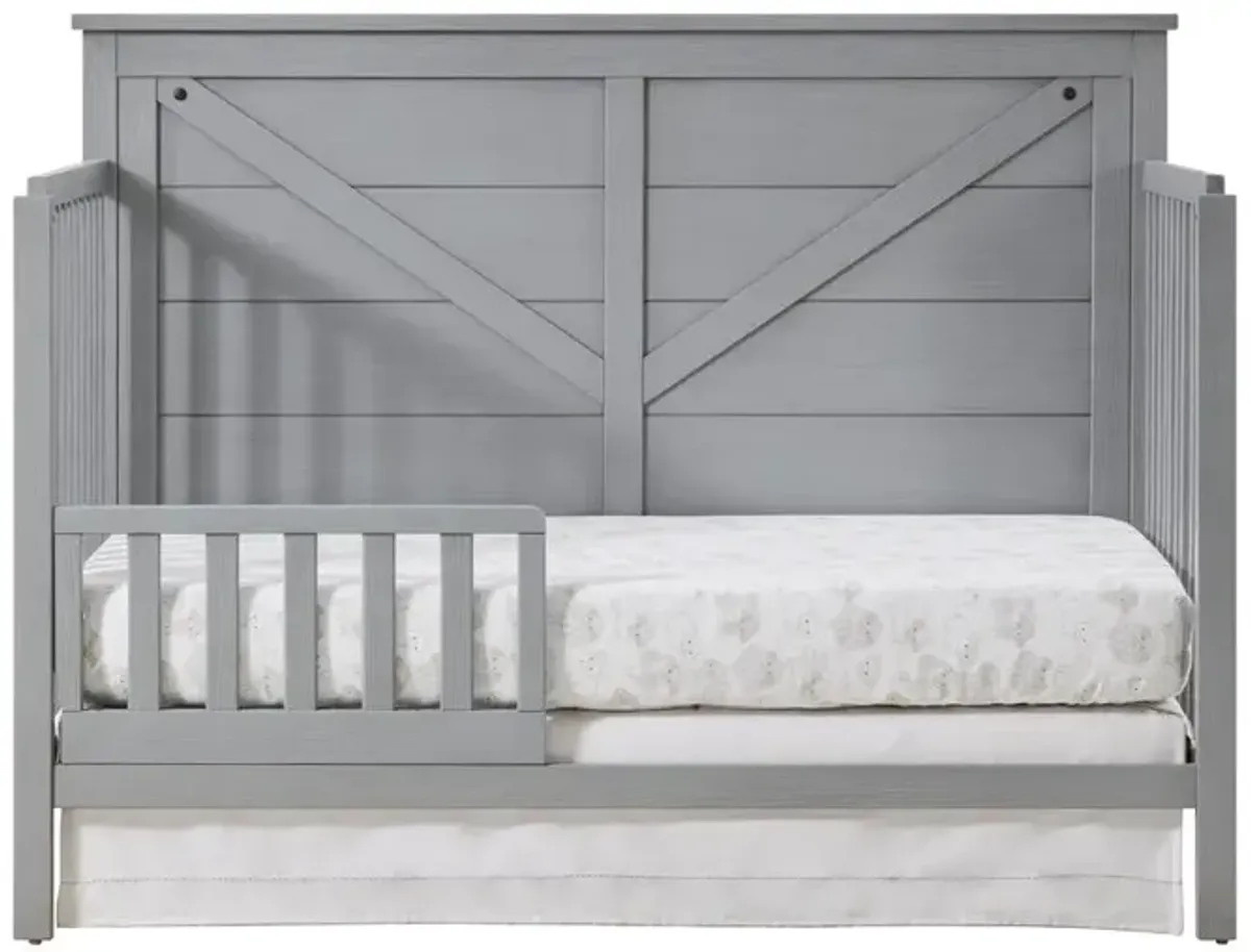 Oxford Baby Montauk 4 In 1 Crib Farmhouse Gray