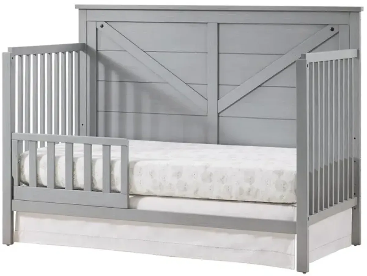 Oxford Baby Montauk 4 In 1 Crib Farmhouse Gray