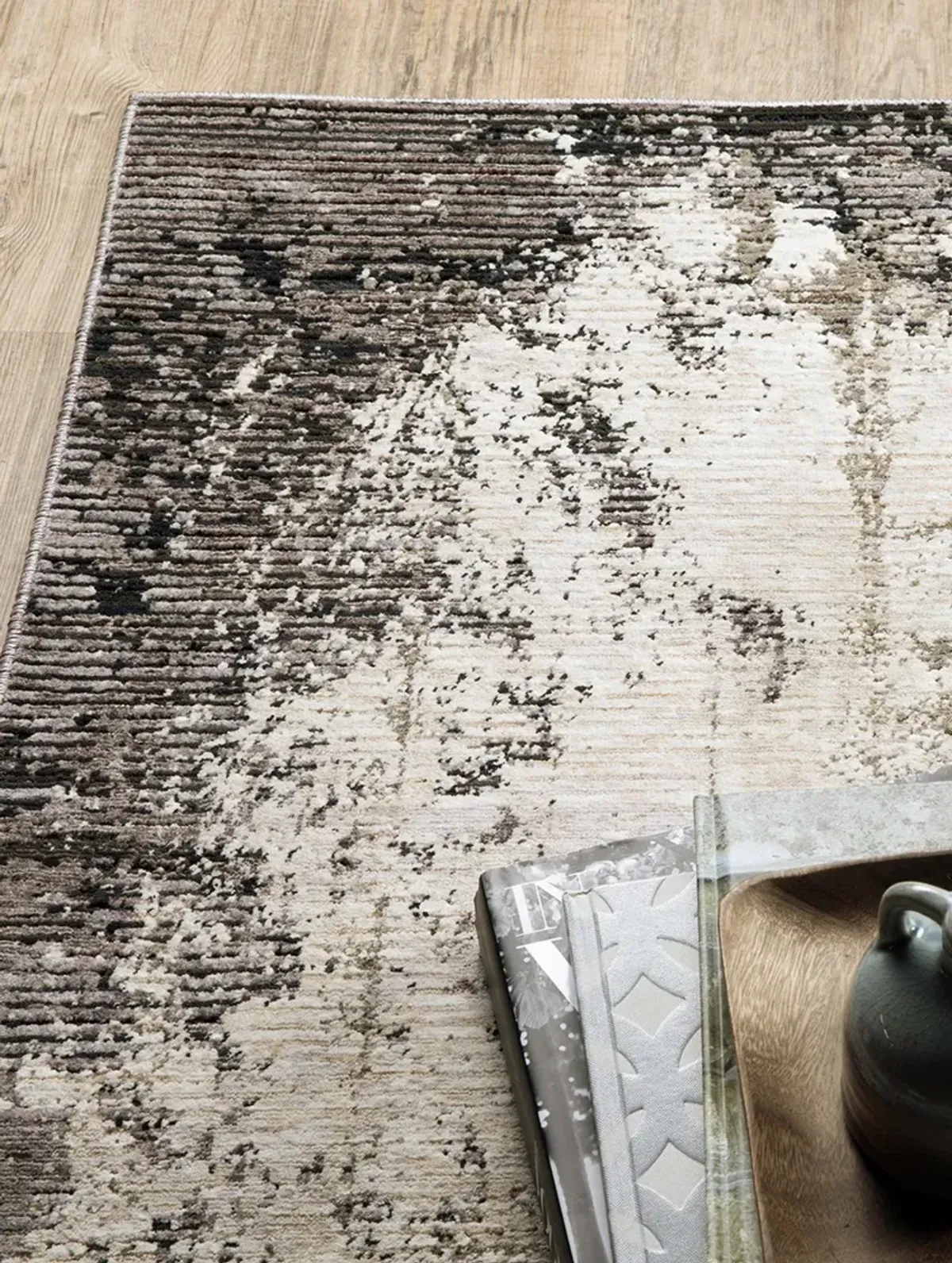 Nebulous 6'7" x 9'6" Grey Rug