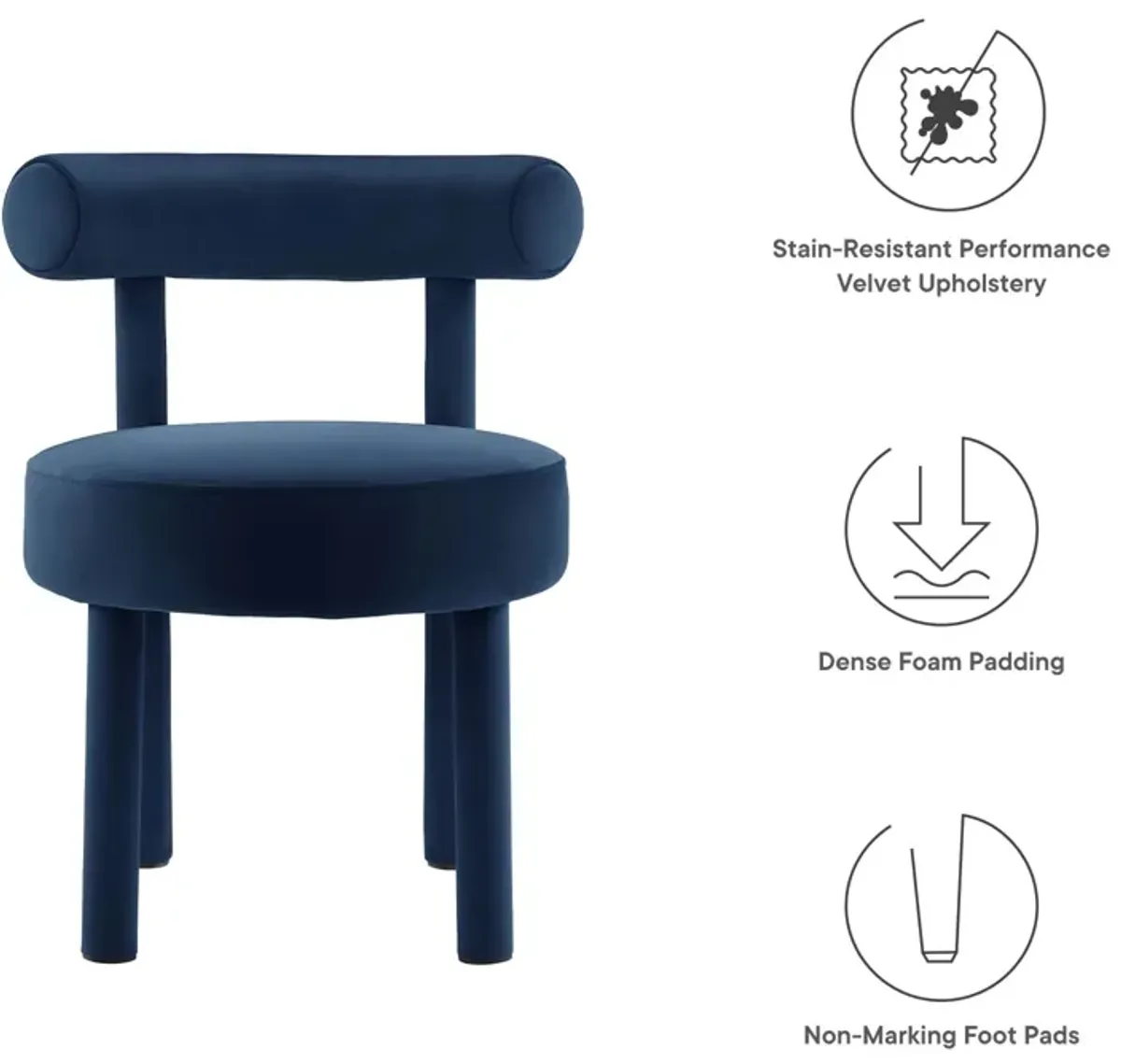 Toulouse Performance Velvet Dining Chair