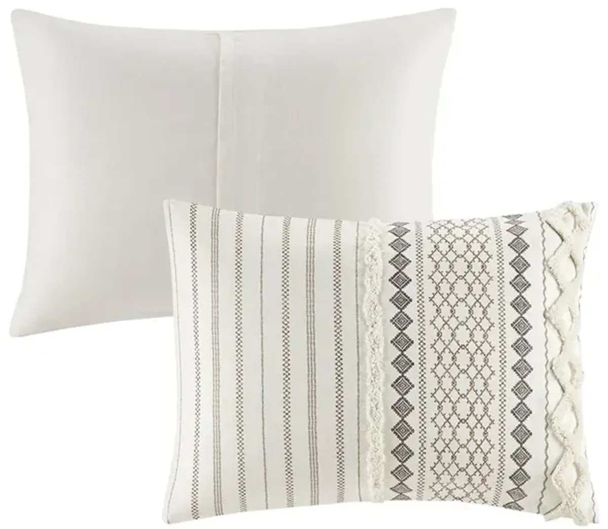 Belen Kox Charming Ivory Aztec Print Cotton Comforter Set, Belen Kox