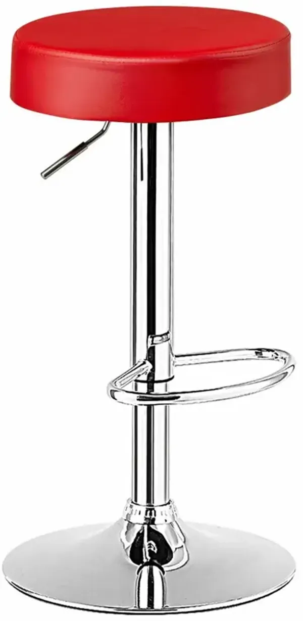 1 PC Round Bar Stool Adjustable Swivel Pub Chair