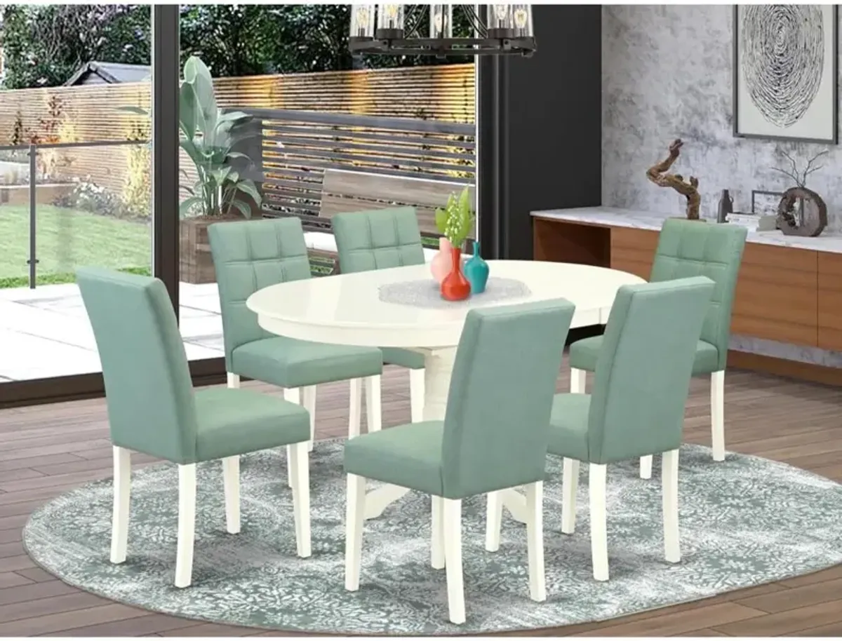 7 Piece Dining Table Set contain A Kitchen Table