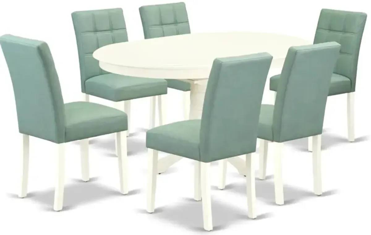 7 Piece Dining Table Set contain A Kitchen Table