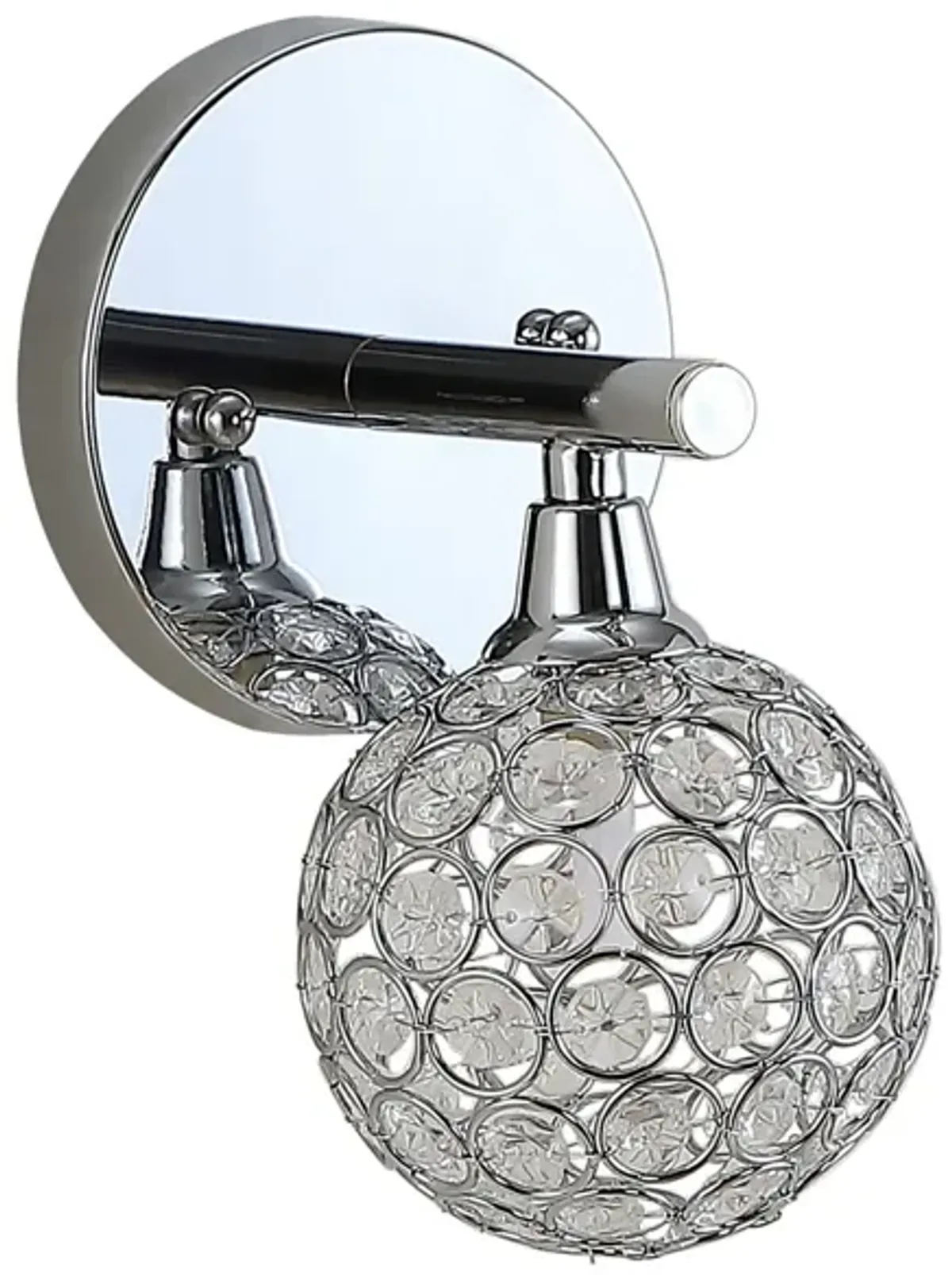 Maeve Iron/Glass Contemporary Glam LED Vanity Light