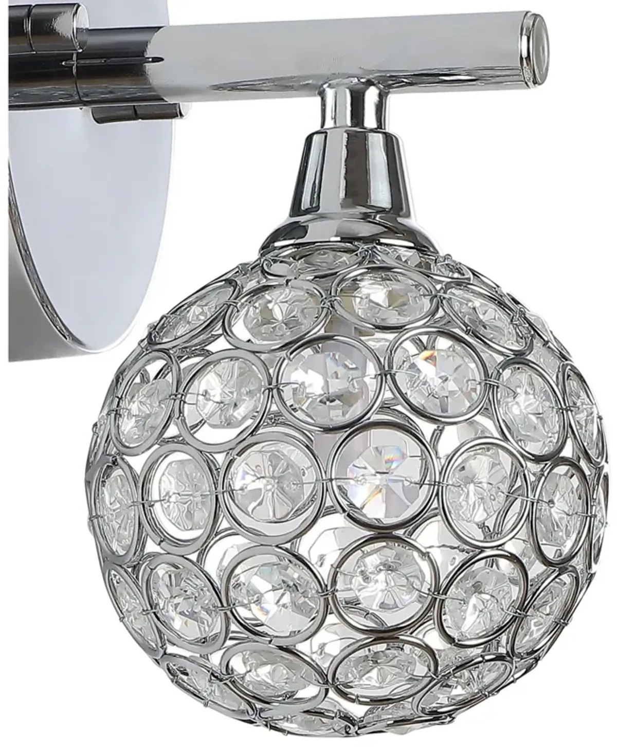 Maeve Iron/Glass Contemporary Glam LED Vanity Light