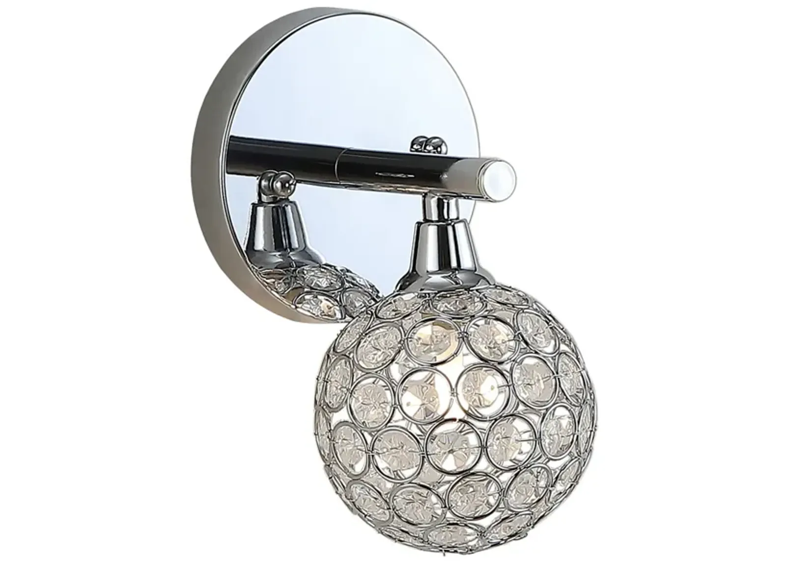 Maeve Iron/Glass Contemporary Glam LED Vanity Light