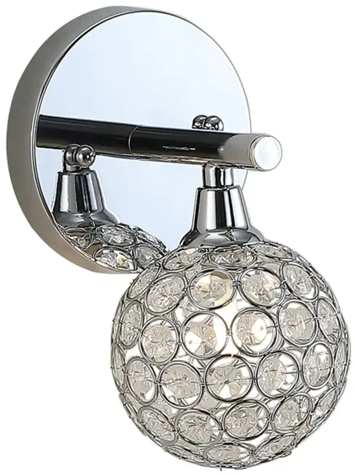 Maeve Iron/Glass Contemporary Glam LED Vanity Light