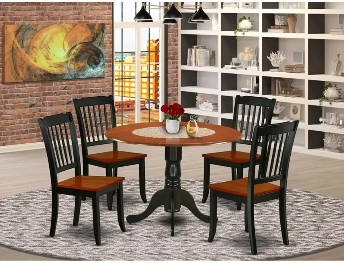 Dining Room Set Black & Cherry