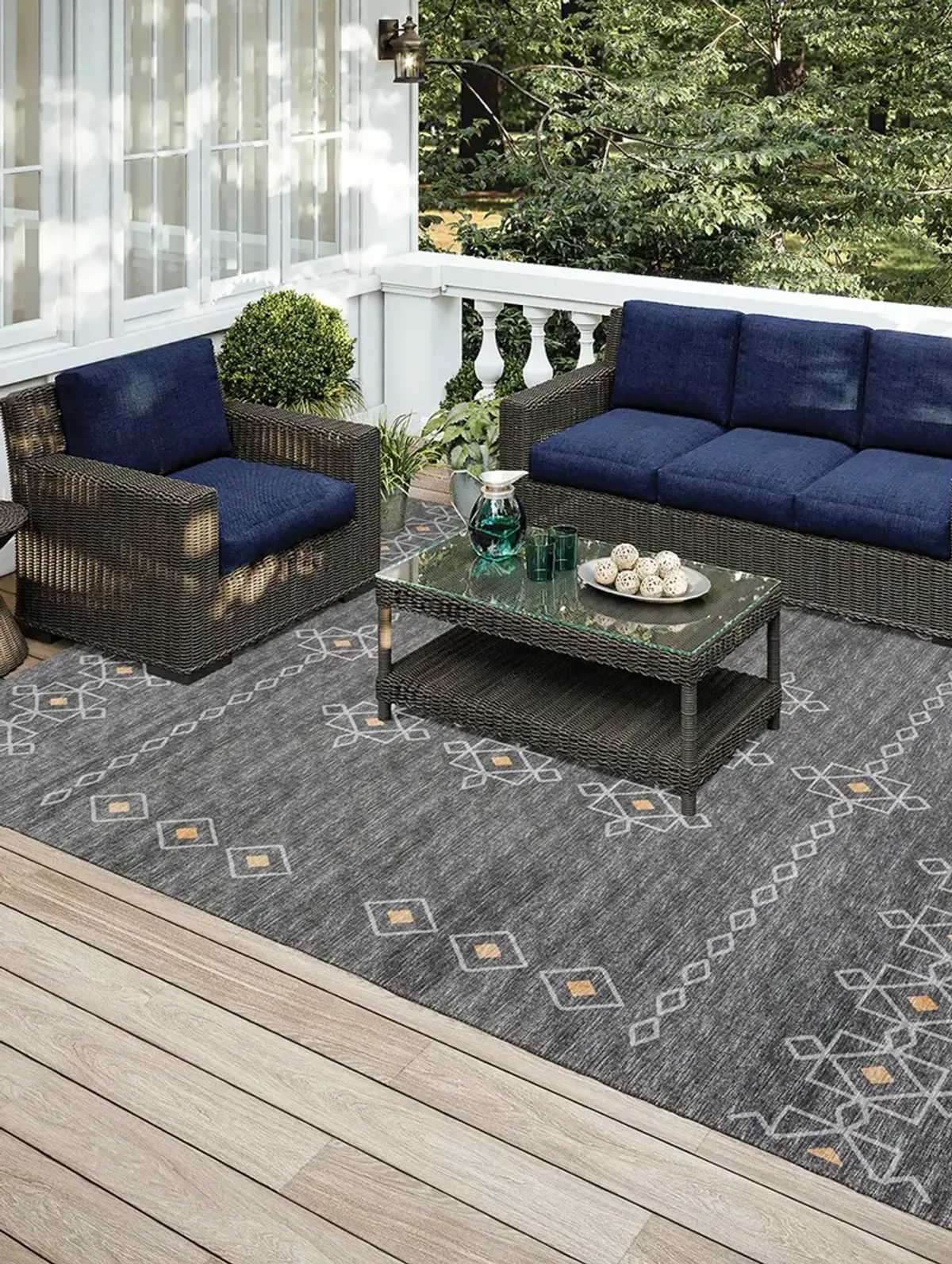 Sedona SN3 Charcoal 9' x 12' Rug