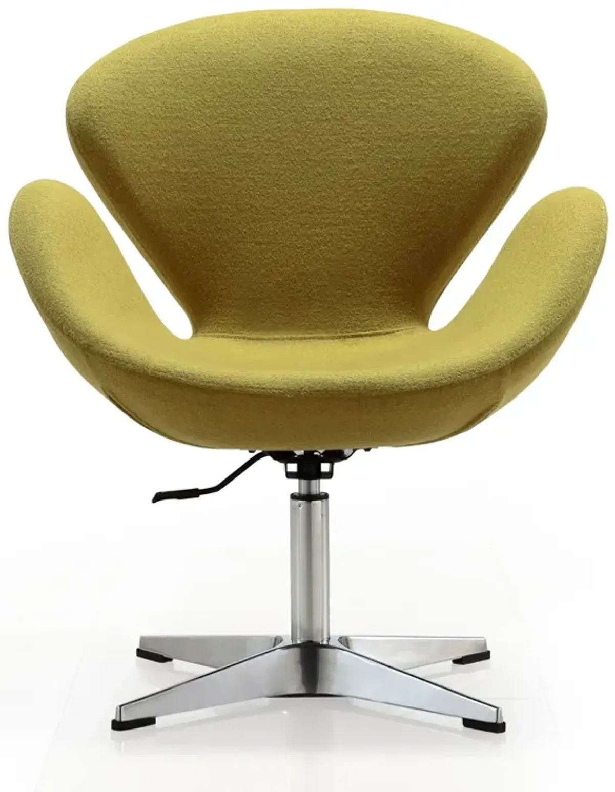 Raspberry Swivel Accent Chairs in Green (Set of 2)