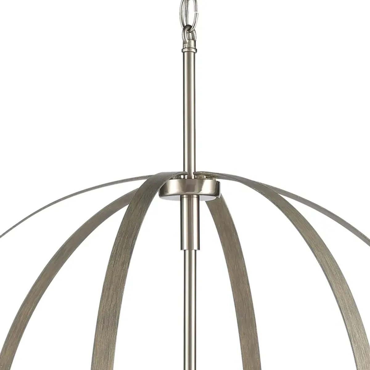 Rotunde 26'' Wide 6-Light Brown Chandelier