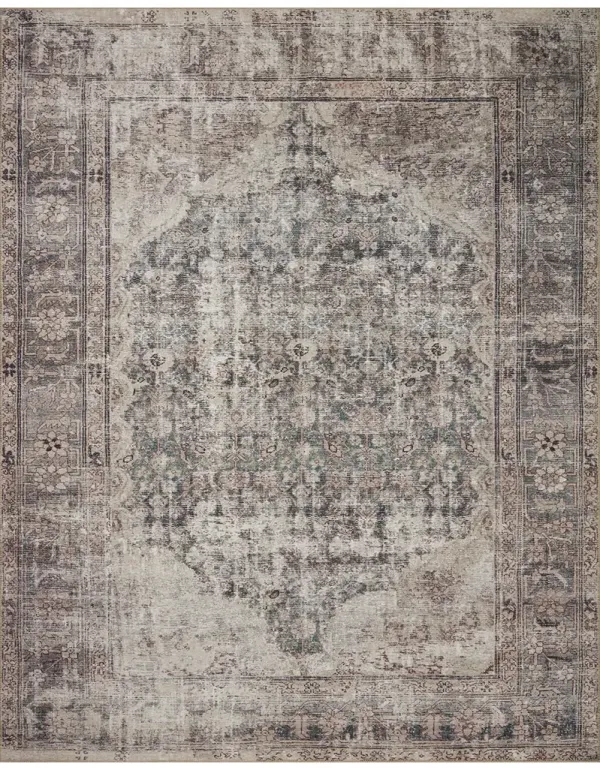 Georgie GER-08 Lagoon / Beige 2''3" x 3''9" Rug by Amber Lewis