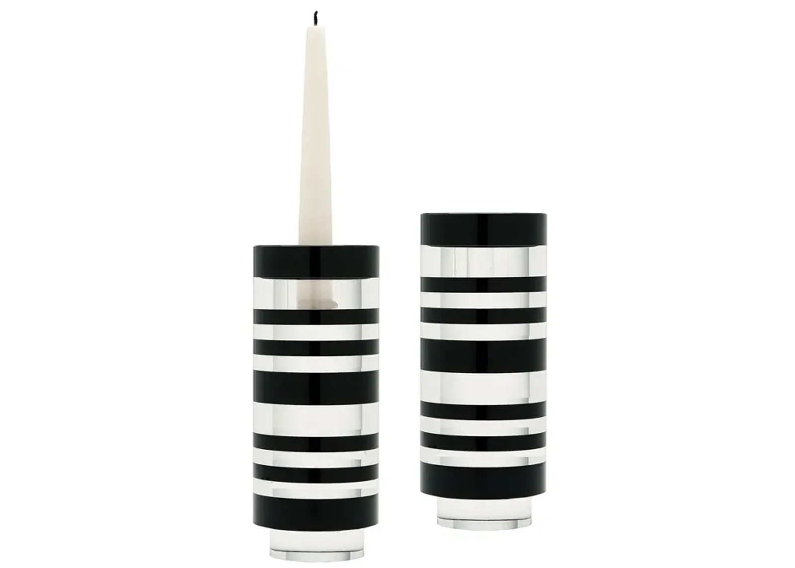 Tuxedo Candleholder -Set of 2