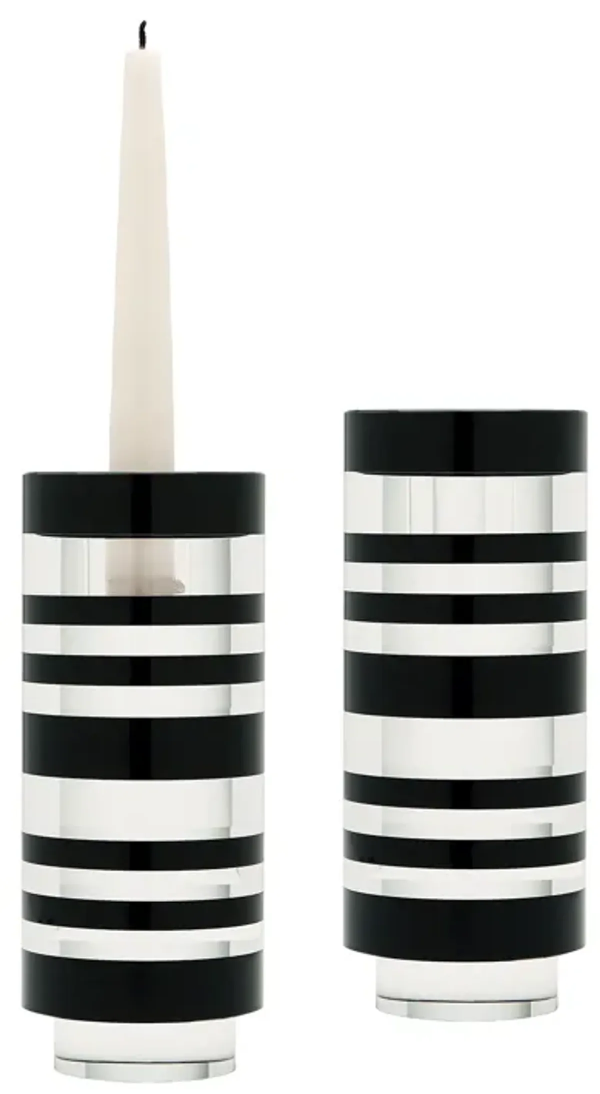 Tuxedo Candleholder -Set of 2