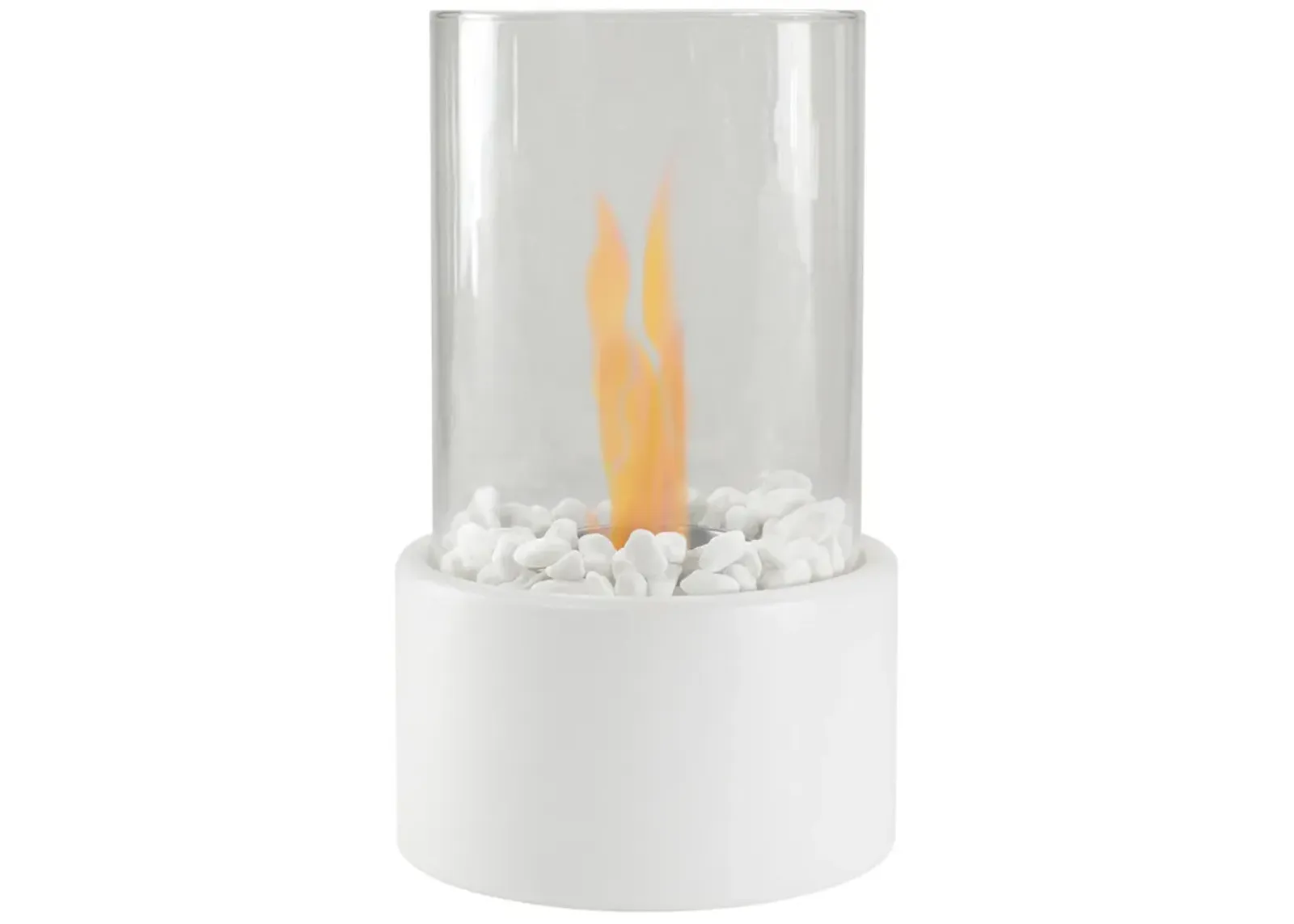 10.5" Bio Ethanol Round Portable Tabletop Fireplace with Base