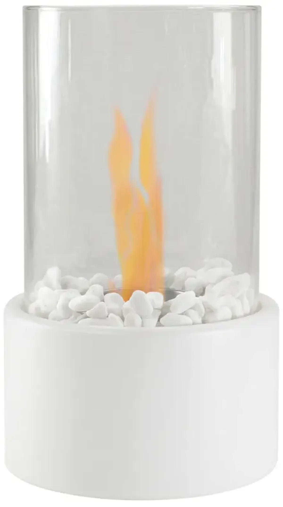 10.5" Bio Ethanol Round Portable Tabletop Fireplace with Base