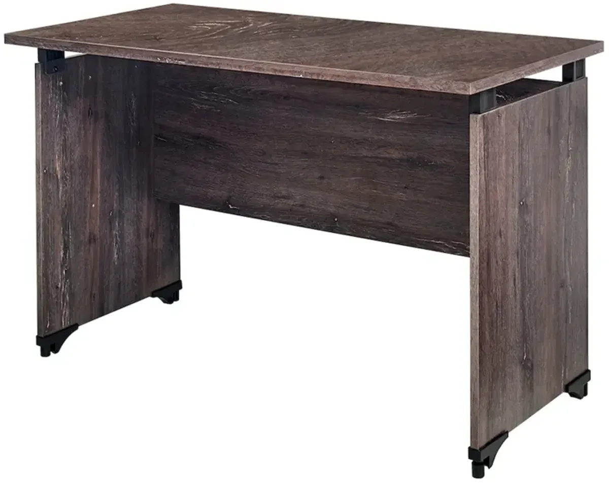 FC Design Klair Living Farmhouse Composite Wood Writing Desk in Rustic Gray