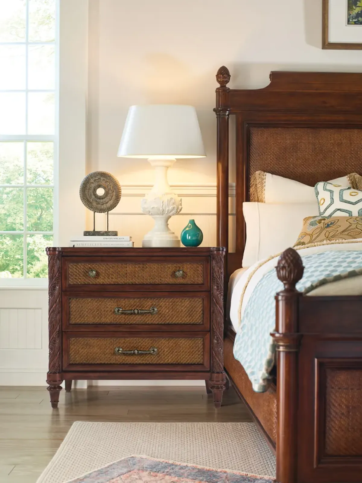 Charleston Three-Drawer Nightstand