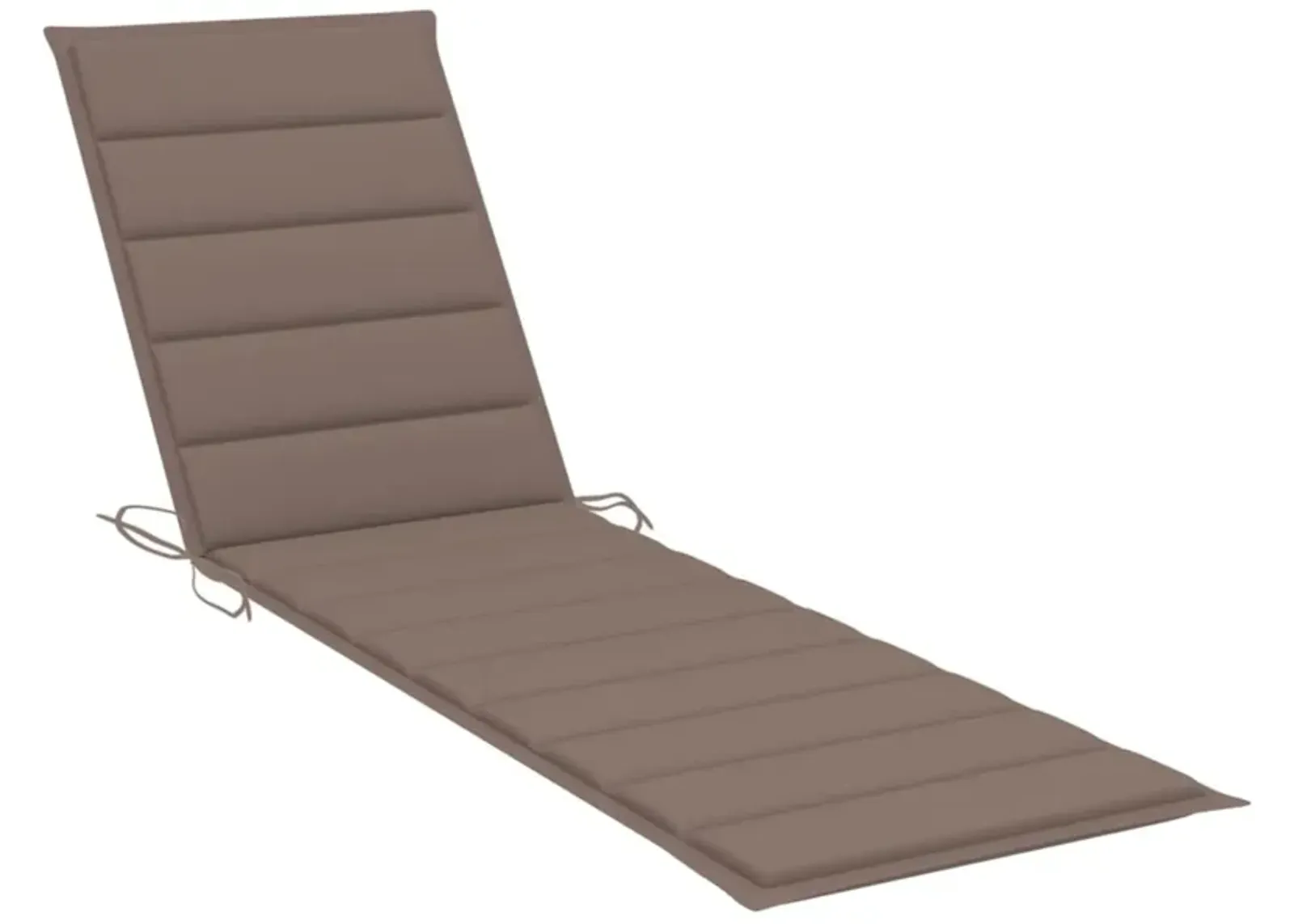 vidaXL Sun Lounger Cushion Taupe 78.7"x19.7"x1.6" Fabric