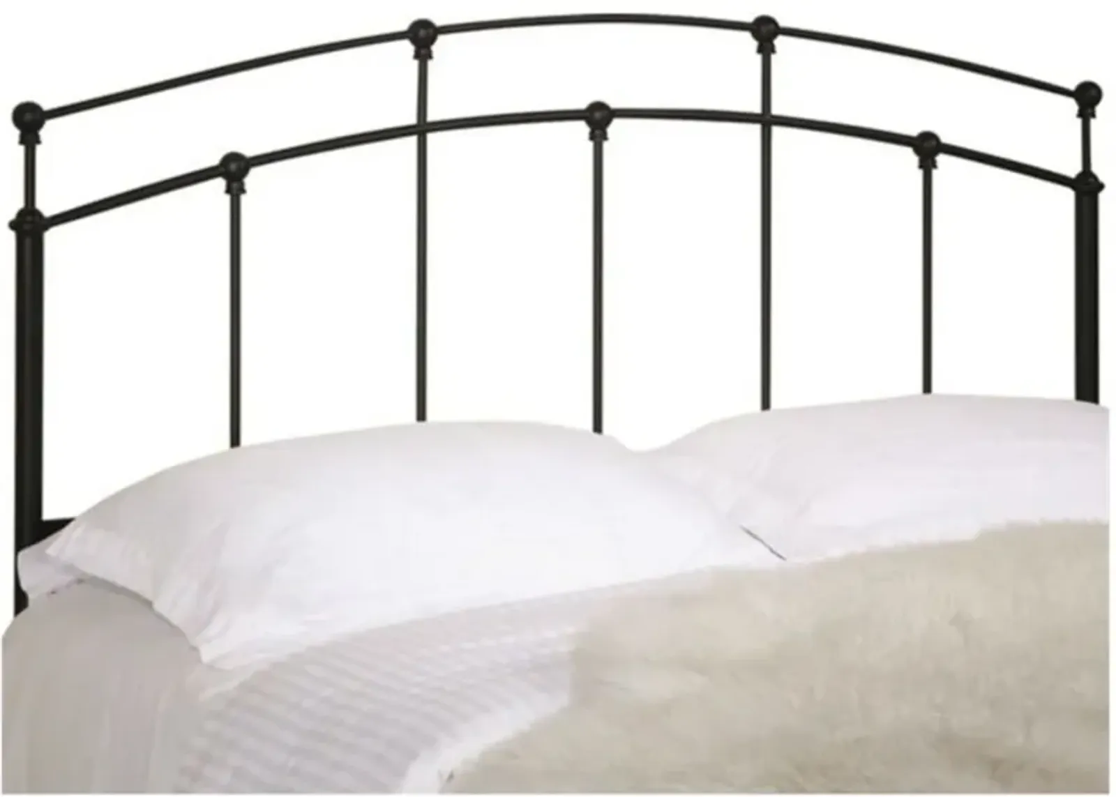 Hivvago Full / Queen size Arch Headboard in Black Metal Finish