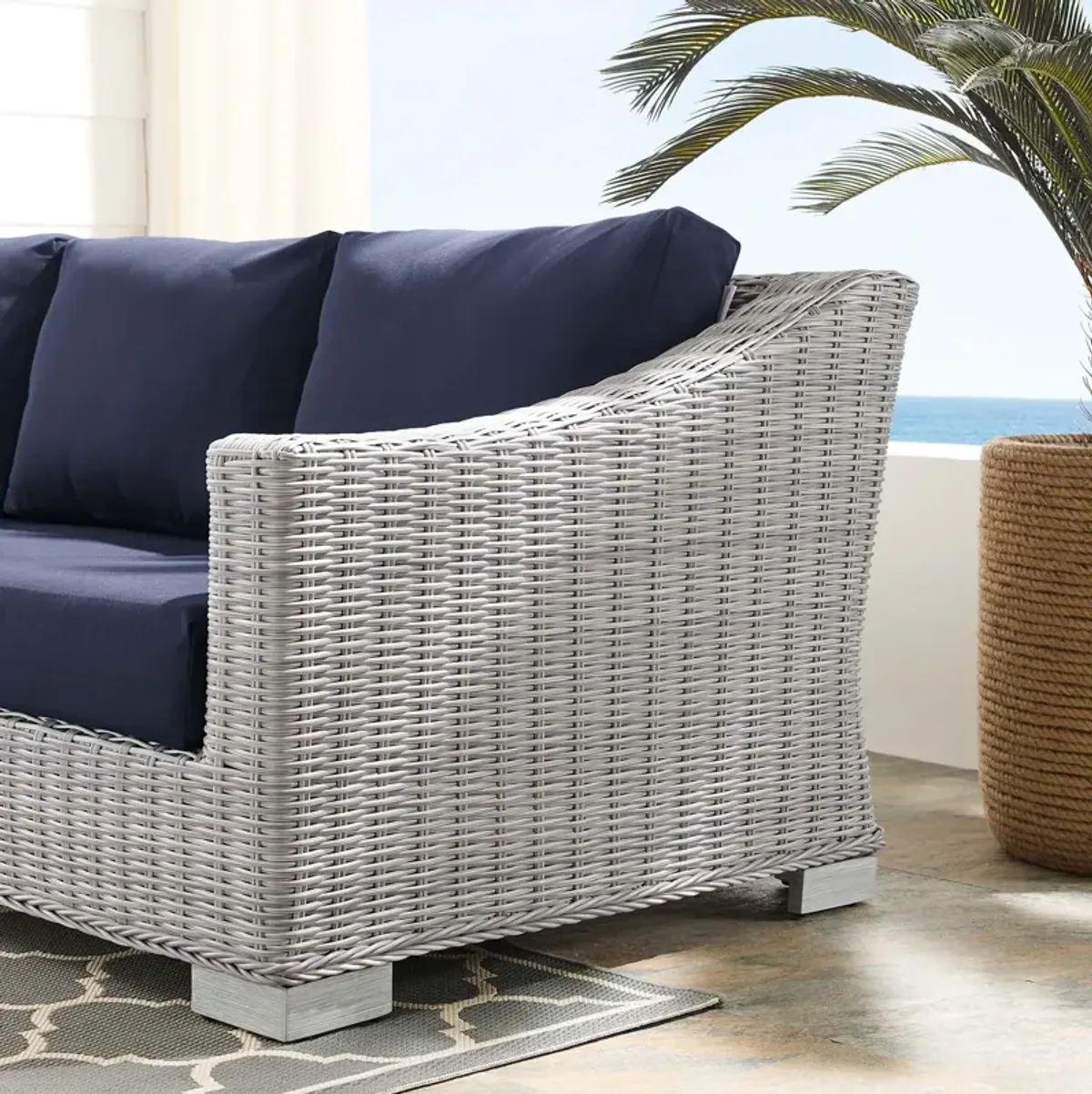 Modway - Conway Sunbrella� Outdoor Patio Wicker Rattan Sofa