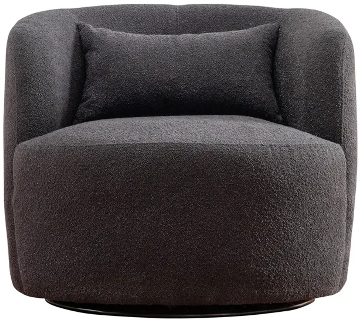 Ashlie Bouclé Swivel Barrel Chair